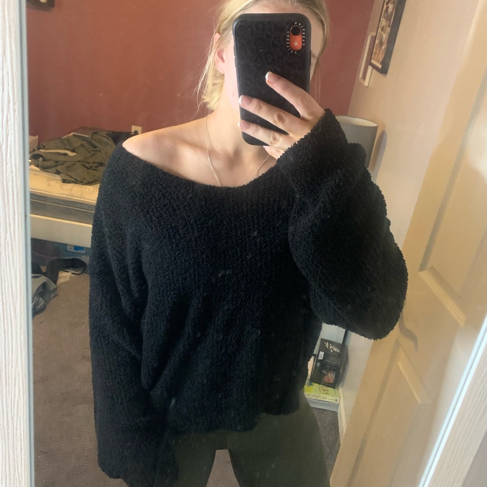 Cozy black sweater